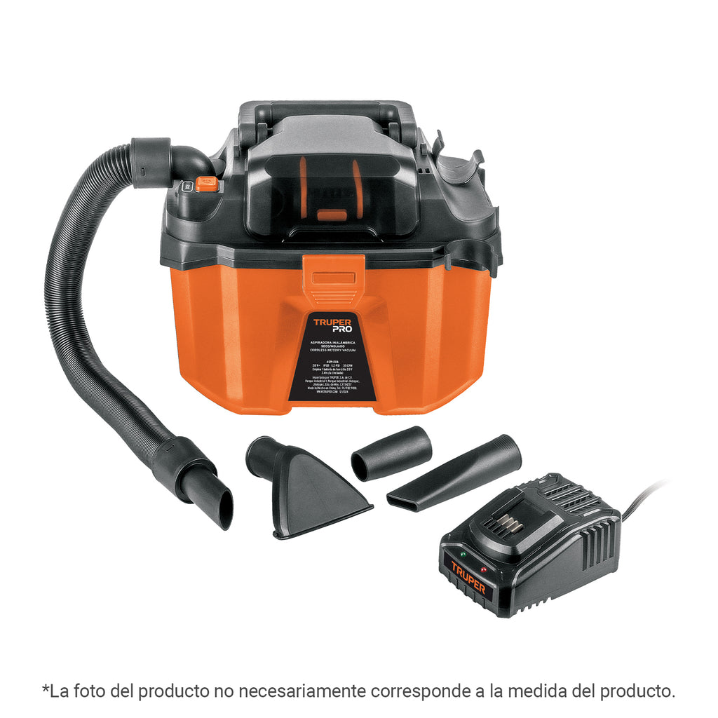 103956 ASPI-20AS Aspiradora inalámbrica 20V, s/accesorios TRUPER PRO