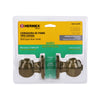 Hermex BALT-LA-BPB Cerradura esfera tubular, baño, antiguo, blíster, Basic