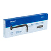 Foset BCH-600M Brazo recto con chapetón para regadera, 30 cm, negro mate