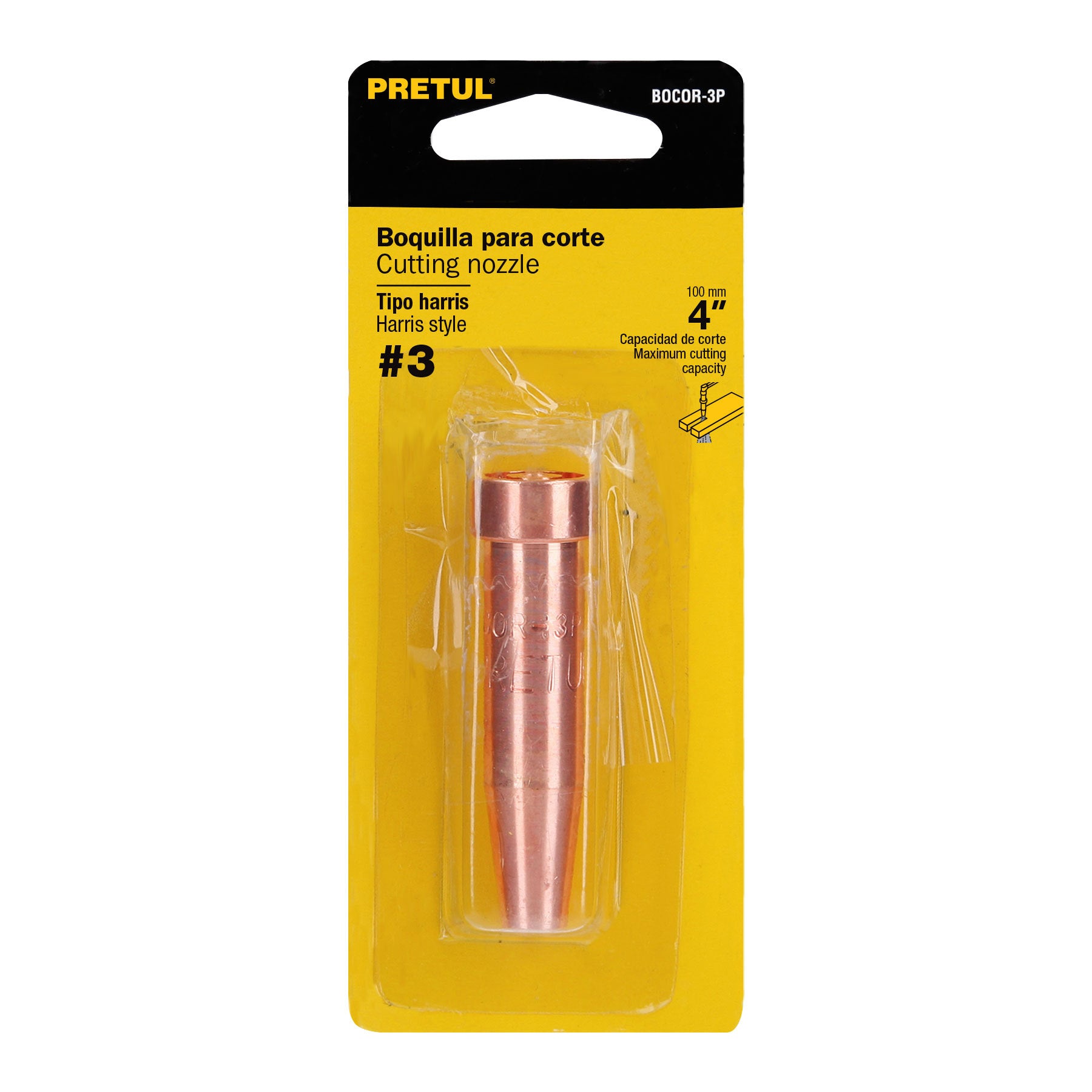 Pretul BOCOR-3P Boquilla para corte #3, Pretul