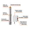 102974 BOS-1/2LM-2 Bomba sumergible tipo bala, 1/2HP, agrícola, 220V, TRUPER