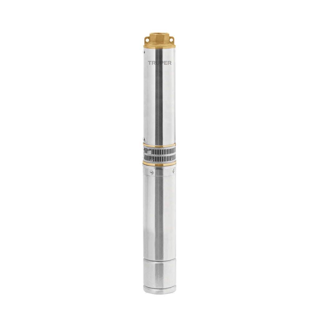 102975 BOS-1LM-2 Bomba sumergible tipo bala, 1HP, uso agrÌcola, 220V, TRUPER
