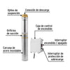 28203 BOS-1LMP Bomba sumergible tipo bala, 1HP, uso agrícola, PRETUL