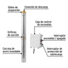 28201 BOS-2LMP Bomba sumergible tipo bala, 2HP, uso agrícola, PRETUL