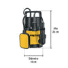 27196 BOS-3/4LP Bomba sumergible plástica, 3/4 HP para agua limpia, Pretul