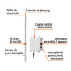 102979 BOS-5-1/2LM-2 Bomba sumergible tipo bala, 5-1/2HP, agrícola, 220V, TRUPER
