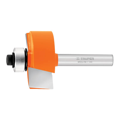 Truper BROU-RB1-1/4X Broca para router, rebajado, 1-1/4' con balero