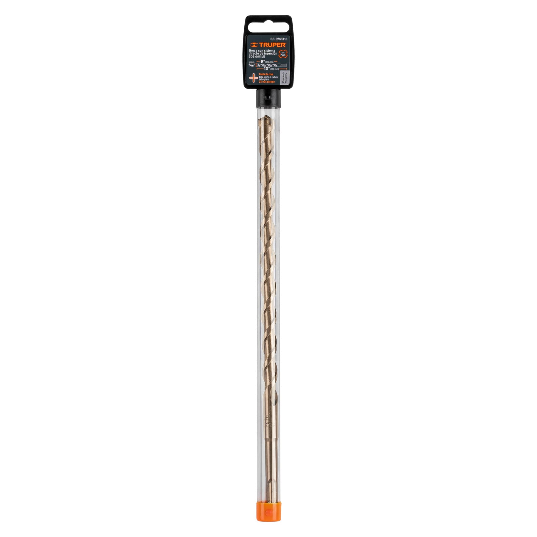 Truper BS-9/16X12 Broca SDS Plus 9/16 x 12'