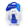 Volteck CA-RE-8 Cargador de pilas, AA, AAA y 9V, incluye 2 pilas AA