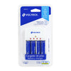 Volteck CA-RE-9 Cargador de pilas, AA, AAA y 9V, incluye 4 pilas AA