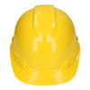 Truper CAS-AI Casco de seguridad ventilado, ajuste de matraca, amarillo
