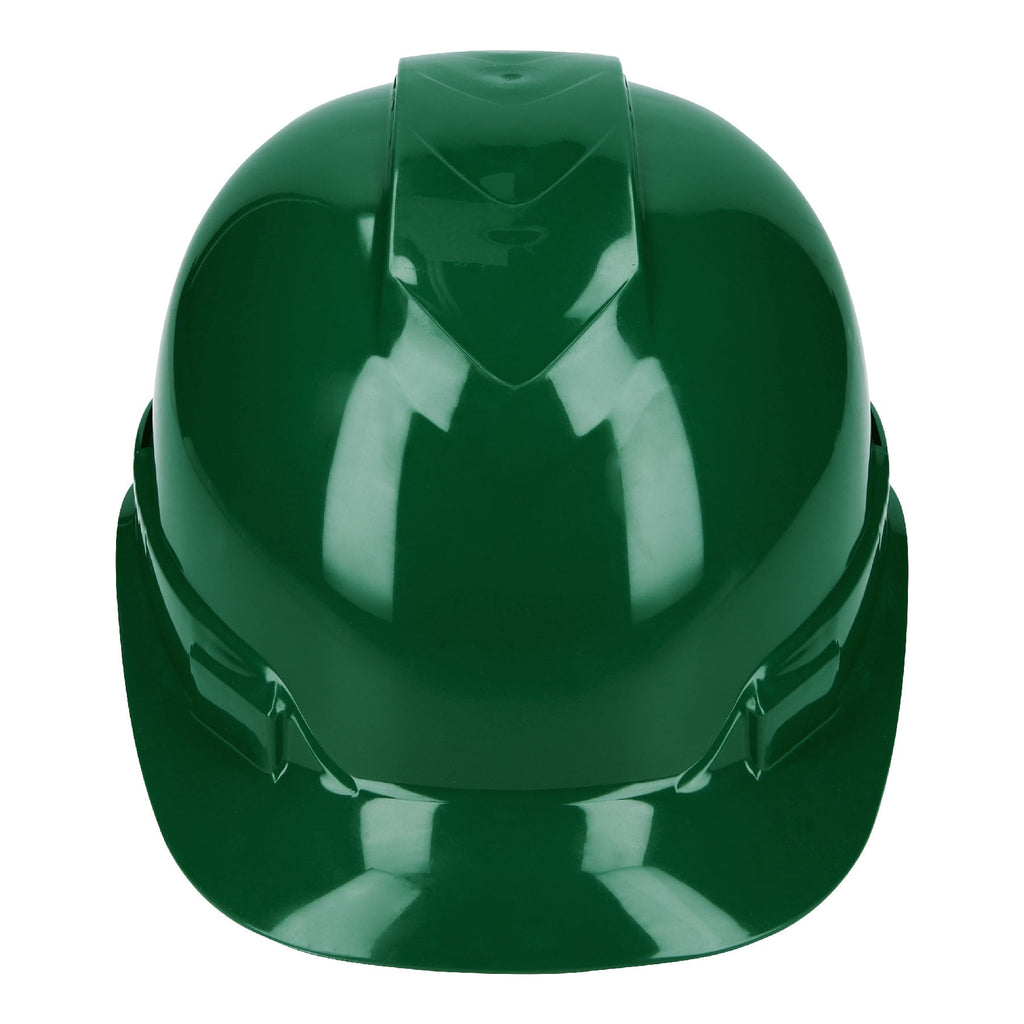 Truper CAS-VI Casco de seguridad ventilado, ajuste de matraca, verde