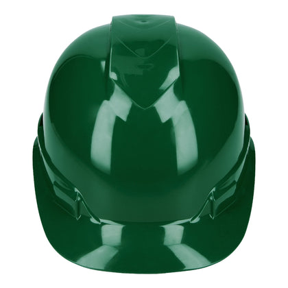 Truper CAS-VI Casco de seguridad ventilado, ajuste de matraca, verde