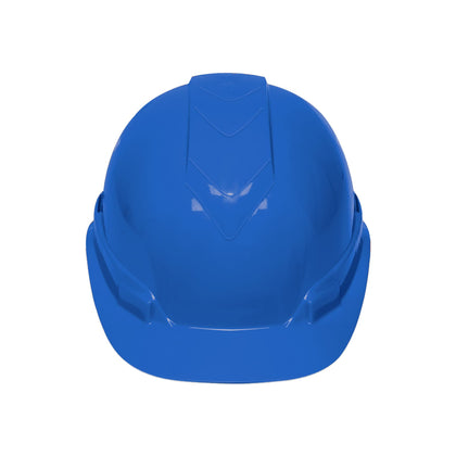 Truper CAS-ZI Casco de seguridad ventilado, ajuste de matraca, azul