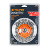 Truper CATR-5E Carda tipo cónico 5', alambre trenzado, 5/8'-11