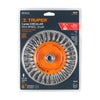 Truper CATR-6E Carda trenzado, 6 X 3/4' para esmeriladora