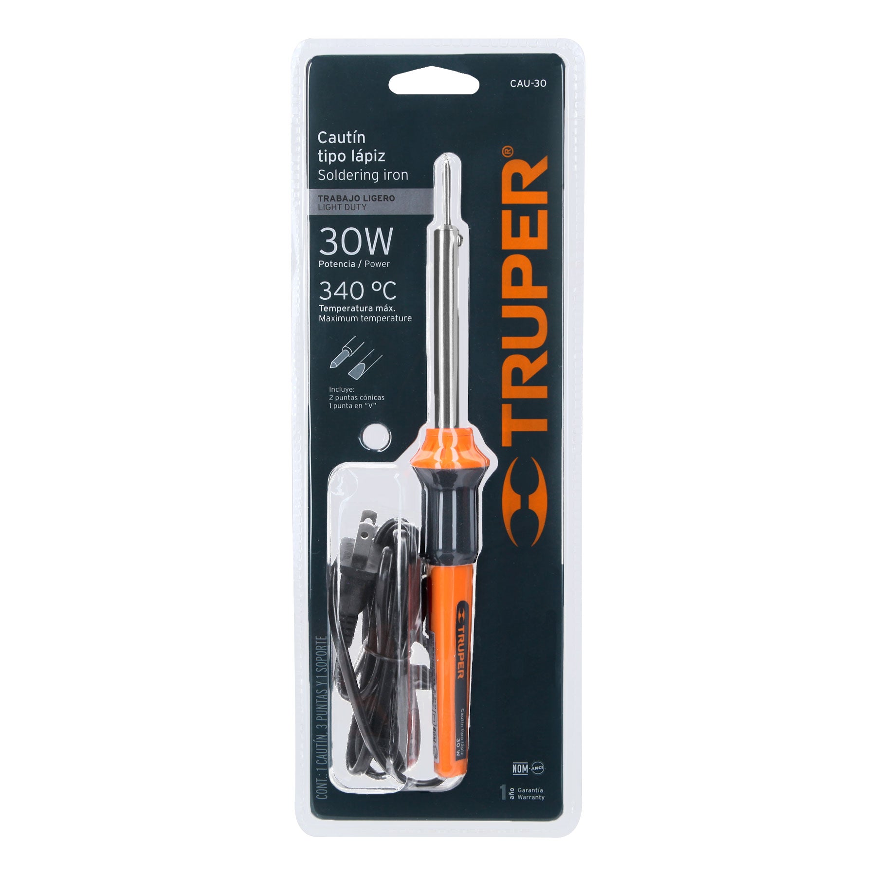 Truper CAU-30 Cautín tipo lápiz de 30 W