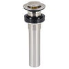 Foset CE-206SN Contra p/lavabo sin rebosadero, sistema push, satín, 1-1/4'
