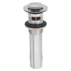 Foset CE-206 Contra p/lavabo con rebosadero, sistema push, cromo, 1-1/4'