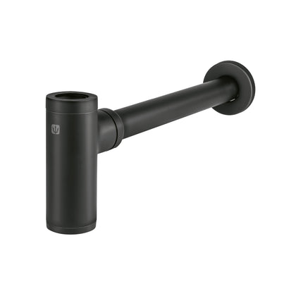 48269 Céspol de bote minimalista 1 1/4', negro, para lavabo, Foset