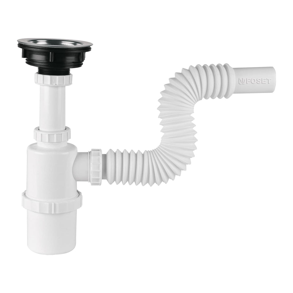 Foset CE-292 Céspol bote p/fregadero c/contracanasta, polipr, 1-1/2'