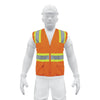 Truper CHS-700N Chaleco de seguridad, maxima visibilidad, con bolsas,naranja