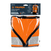 Truper CHS-900N Chaleco brigadista con cintas reflejantes, color naranja