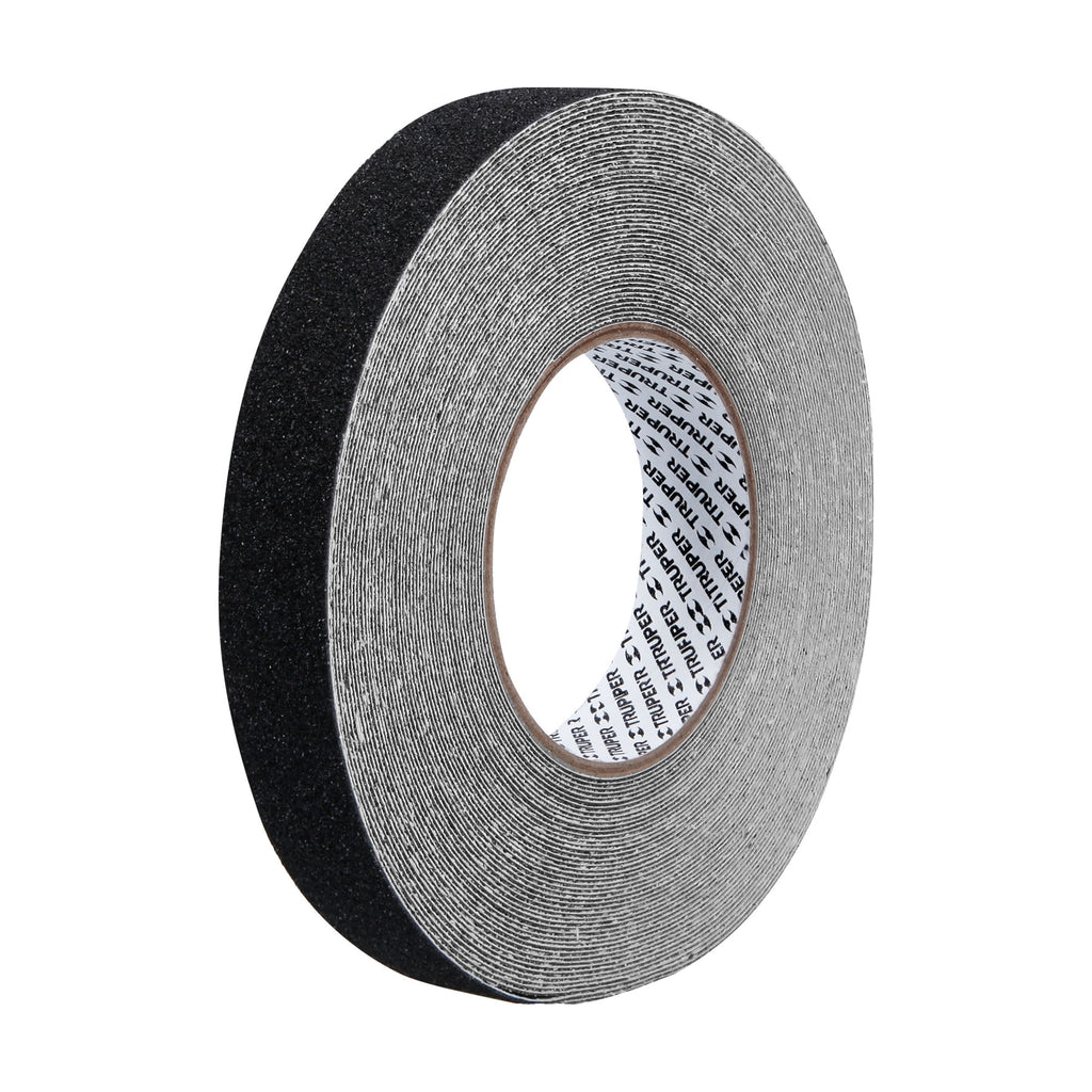 Truper CIA-118N Rollo de 18m de cinta antiderrapante negra 25mm con abrasivo