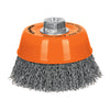 Truper CO-512X Carda de copa, alambre ondulado grueso, 5x5/8' para esmeril