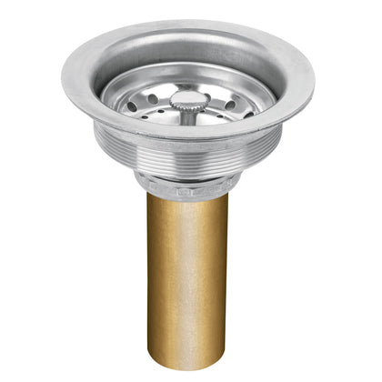 Foset CO-813 Contracanasta de acero inoxidable con tubo de latón, 3-1/2'