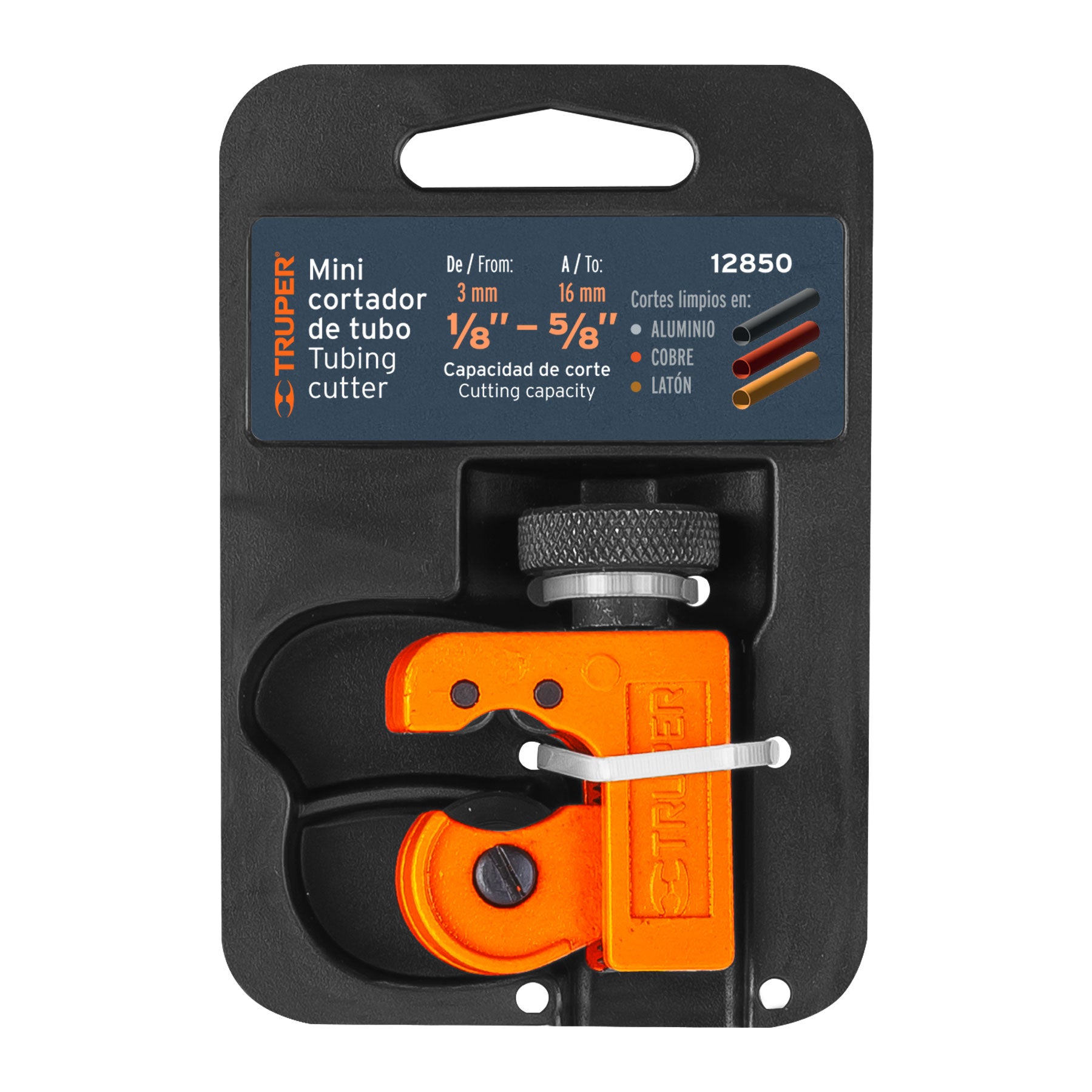 Truper COT-16 Cortador de tubo de cobre, hasta 5/8'(16 mm)