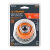 Truper CT-608X Carda copa 3' alambre trenzado grueso, eje 5/8'-11