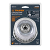 Truper CT-610MRX Carda copa 4' alambre trenzado grueso, Multi-rosca