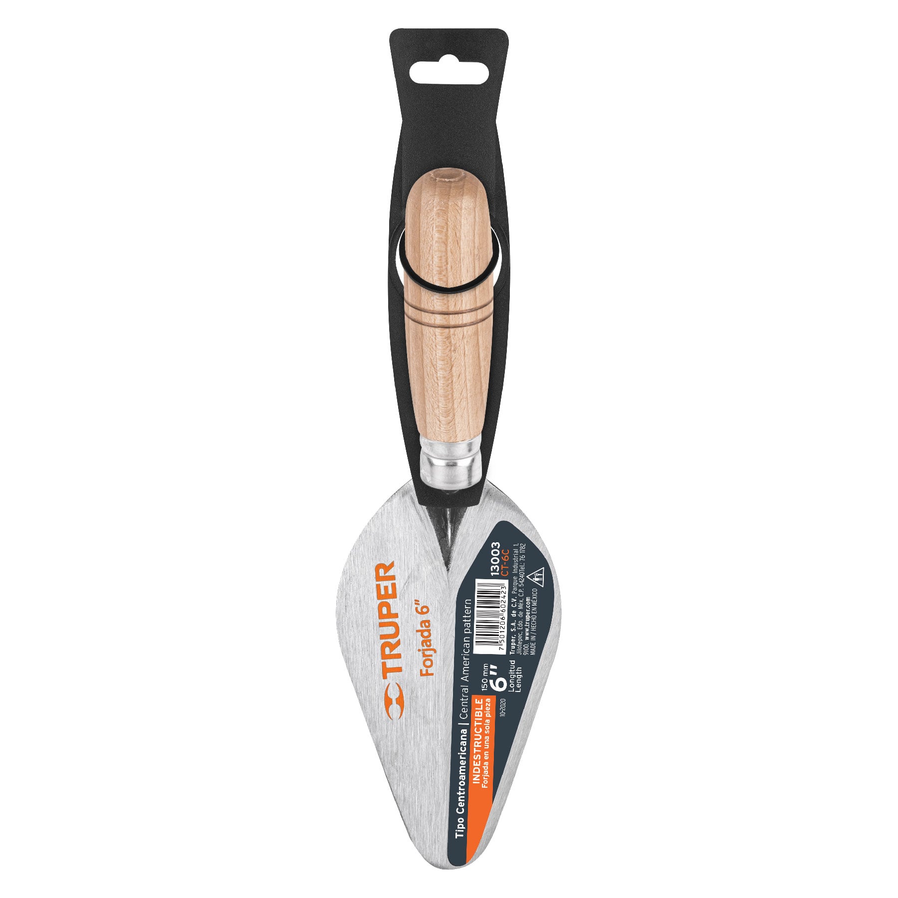 Truper CT-6C Cuchara para albañil 6' forjada tipo Centroamericana