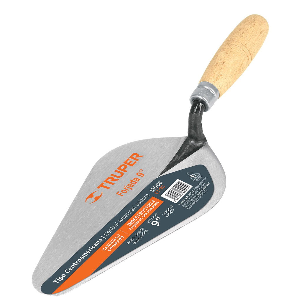Truper CT-9C Cuchara para albañil, 9', Centroamericana