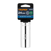 Truper D-1224-ML Dado largo de 24 mm, 6 puntas, cuadro 1/2'
