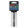 Truper D-1225-ML Dado largo de 25 mm, 6 puntas, cuadro 1/2'