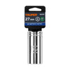 Truper D-1227-ML Dado largo de 27 mm, 6 puntas, cuadro 1/2'