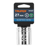 Truper D-1227-M Dado de 27 mm, 6 puntas, cuadro 1/2'
