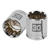 Truper D-1230-EM Dado de 30 mm, 12 puntas, cuadro 1/2'