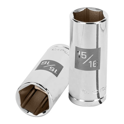Truper D-1230-HL Dado largo de 15/16', 6 puntas, cuadro 1/2'