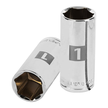 Truper D-1232-HL Dado de 6 puntas, largo, cuadro 1/2' de 1'