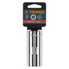 Truper D-1232-HL Dado de 6 puntas, largo, cuadro 1/2' de 1'