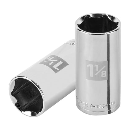 Truper D-1236-HL Dado largo de 1-1/8', 6 puntas, cuadro 1/2'