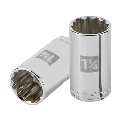 Truper D-1240-EL Dado largo de 1-1/4' 12 puntas, cuadro 1/2'