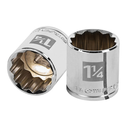 Truper D-1240 Dado de 1-1/4', 12 puntas, cuadro 1/2'