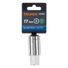 Truper D-1241-17M Dado punta hexagonal de 17 mm, cuadro 1/2'