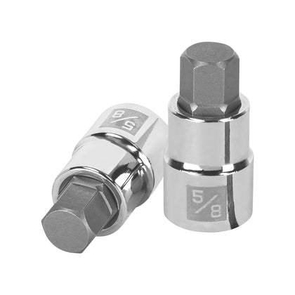 Truper D-1241-5/8 Dado punta hexagonal de 5/8', cuadro 1/2'