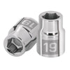 Truper D-3419-M Dado de 19 mm, 6 puntas, cuadro 3/4'