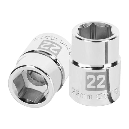 Truper D-3422-M Dado de 22 mm, 6 puntas, cuadro 3/4'